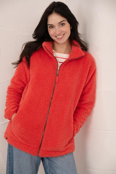  Lighthouse Seashell Womens Full Zip Sherpa Fleece 
