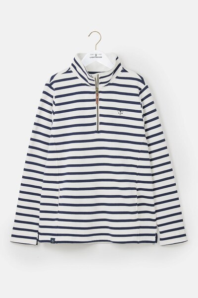  Lighthouse Shore Womens Half Zip Sweatshirt 