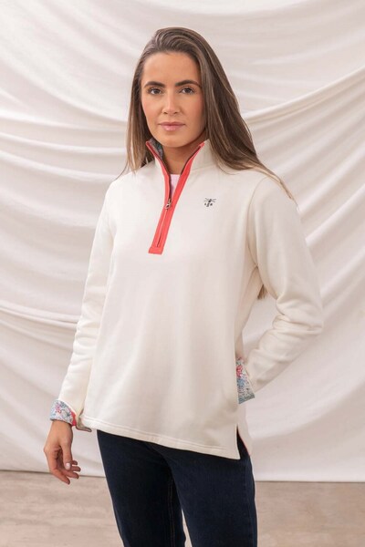  Lighthouse Shore Womens New Half Zip Sweatshirt 