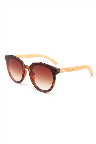  Luma Eyewear Mousehole Wood Cat Eye Ladies Sunglasses 