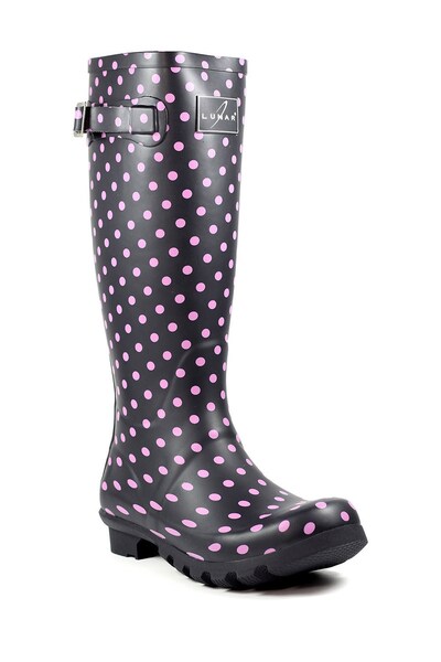  Lunar Womens Rubber Spot Wellington Boots 