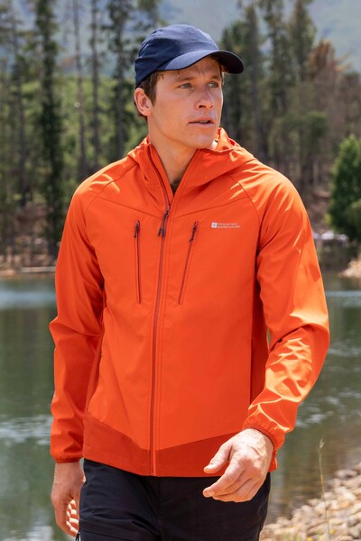  Mountain Warehouse Ambit Mens Lightweight Softshell Jacket   Orange 