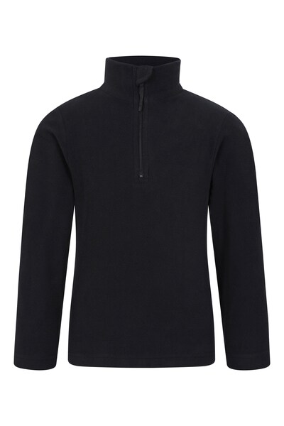  Mountain Warehouse Camber Ii Kids Half Zip Fleece   Black 