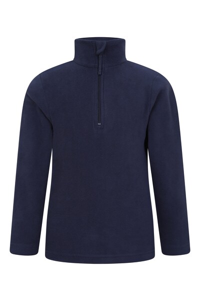  Mountain Warehouse Camber Ii Kids Half Zip Fleece   Blue 