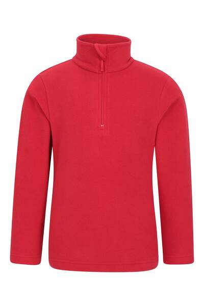  Mountain Warehouse Camber Ii Kids Half Zip Fleece   Red 