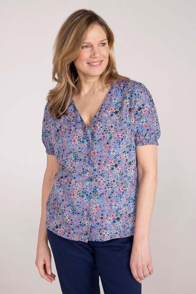  Mountain Warehouse Cannes Womens Button Through V Neck Top   Green 
