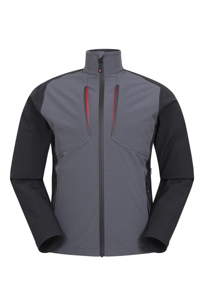  Mountain Warehouse Compass Explorer Mens Softshell Jacket   Black 