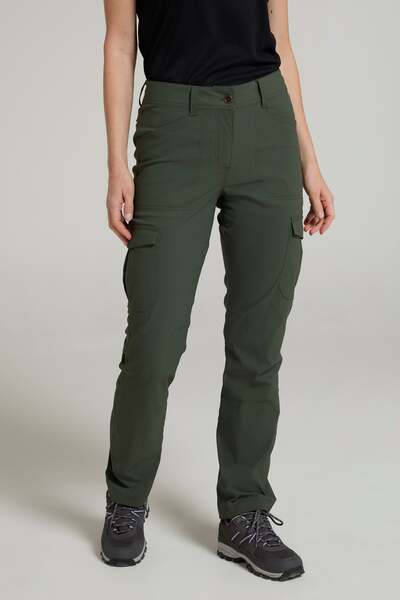  Mountain Warehouse Conniston Womens Stretch Cargo Trousers   Green 