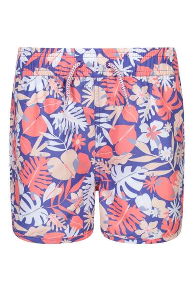  Mountain Warehouse Coral Kids Patterned Boardshorts   Purple 