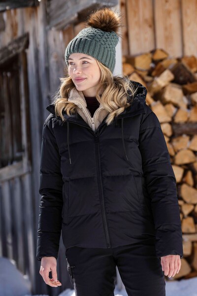  Mountain Warehouse Cosy Extreme Womens Short Down Jacket   Black 
