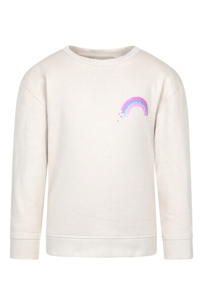  Mountain Warehouse Crew Neck Kids Sweatshirt   Cream 