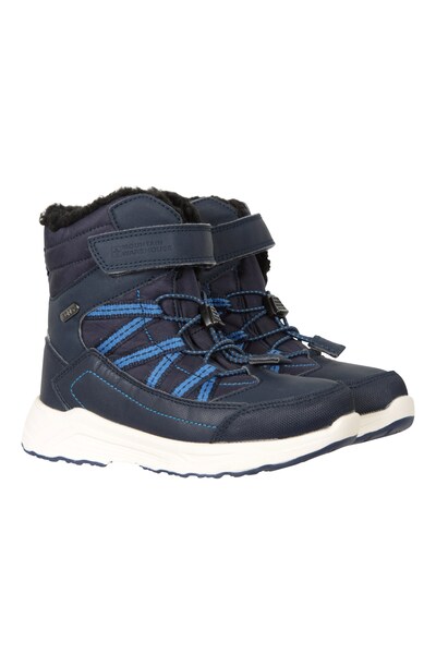 Mountain Warehouse Denver Kids Adaptive Waterproof Snow Boots   Navy 