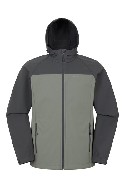  Mountain Warehouse Exodus Mens Water Resistant Softshell Jacket   Green 