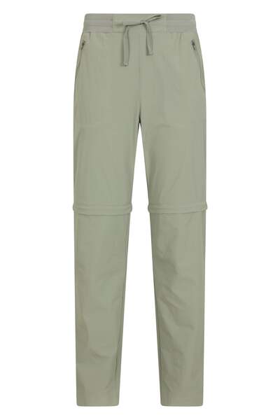  Mountain Warehouse Explorer Womens Zip Off Trousers   Short Length   Green 