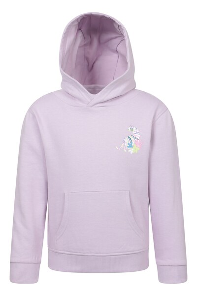  Mountain Warehouse Floral Tiger Kids Hoodie   Purple 