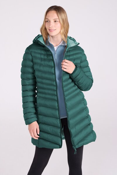  Mountain Warehouse Florence Womens Long Padded Jacket   Green 