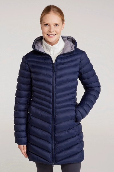  Mountain Warehouse Florence Womens Long Padded Jacket   Navy 