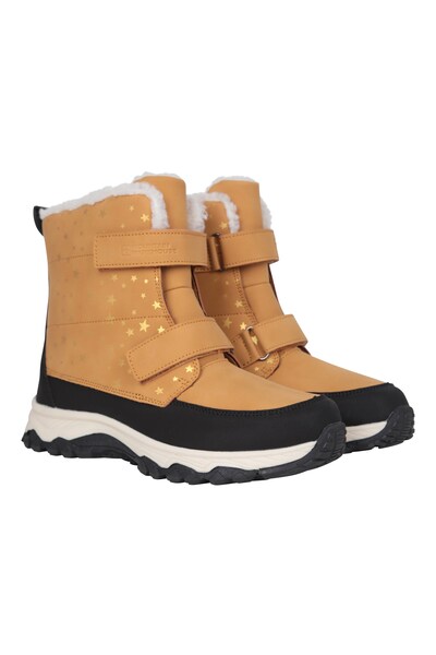  Mountain Warehouse Flurry Kids Winter Adaptive Snow Boot   Orange 