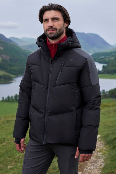  Mountain Warehouse Frost Tech Mens Down Padded Jacket   Grey 