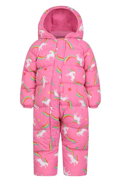  Mountain Warehouse Frosty Printed Toddler Padded Suit   Pink 