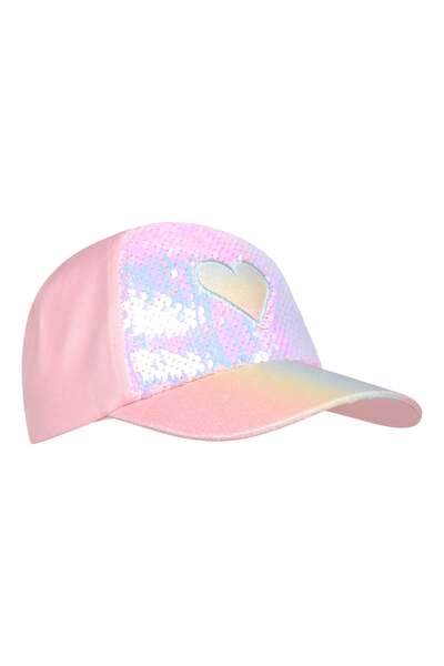  Mountain Warehouse Heart Sequin Kids Cap   Pink 