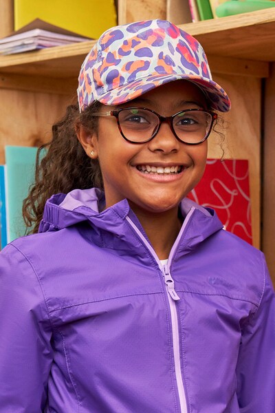  Mountain Warehouse Leopard Print Kids Baseball Cap   Pink 