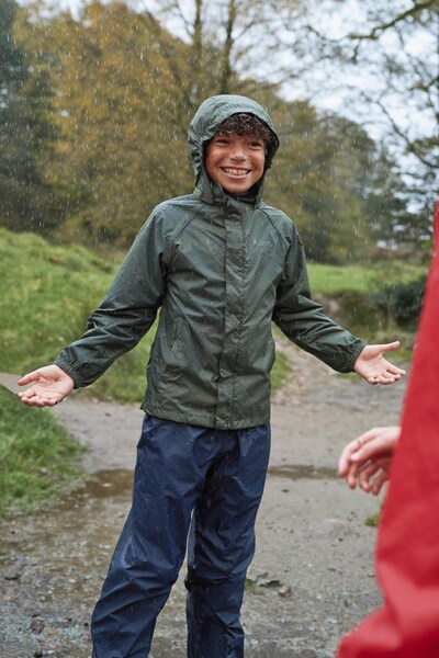  Mountain Warehouse Pakka Ii Kids Waterproof Jacket   Green 