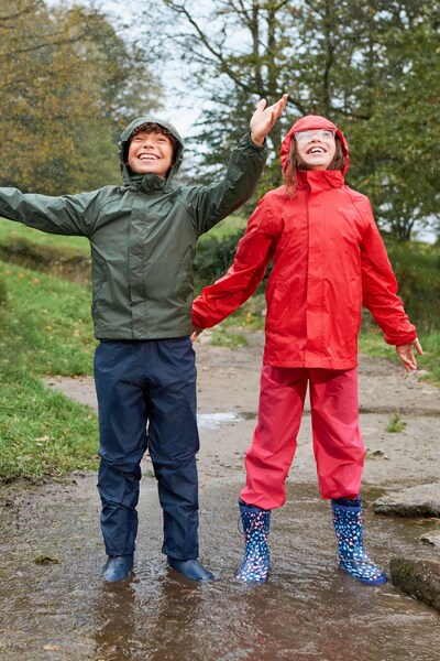 Mountain Warehouse Pakka Ii Kids Waterproof Jacket   Red 