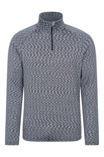  Mountain Warehouse Power Mens Half Zip Midlayer   Black 