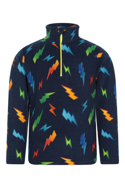  Mountain Warehouse Pursuit Printed Kids Half Zip Fleece   Yellow 