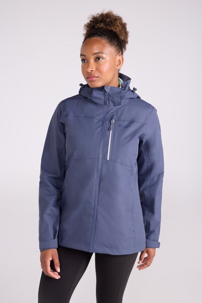  Mountain Warehouse Rainforest Ii Extreme Womens Waterproof Jacket   Blue 