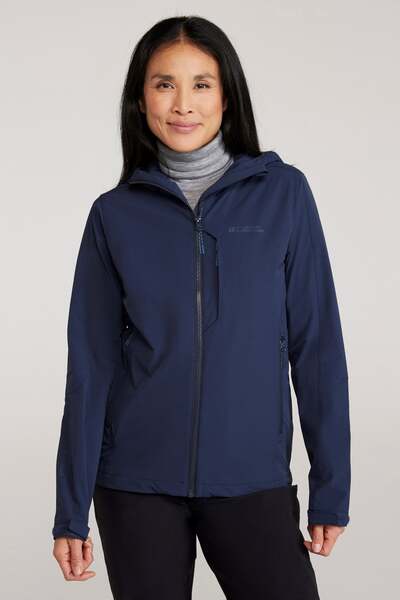  Mountain Warehouse Retreat Womens Packable Softshell Jacket   Navy 