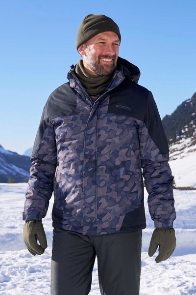  Mountain Warehouse Shadow Ii Mens Printed Ski Jacket   Brown 