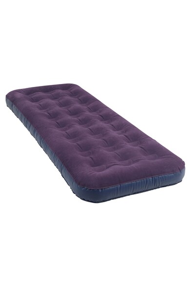  Mountain Warehouse Single Flocked Air Bed   Dark Blue 