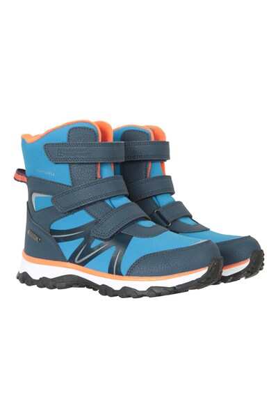  Mountain Warehouse Slope Kids Softshell Adaptive Snow Boots   Orange 