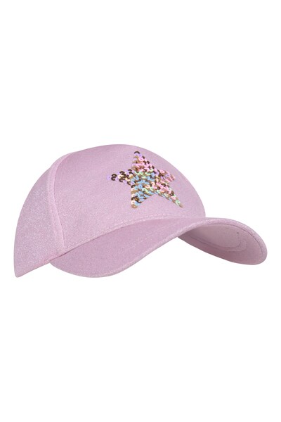  Mountain Warehouse Star Sequin Kids Baseball Cap   Pink 