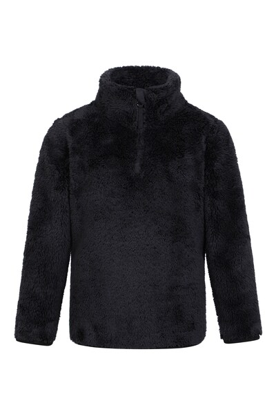  Mountain Warehouse Teddy Kids Half Zip Fleece   Black 