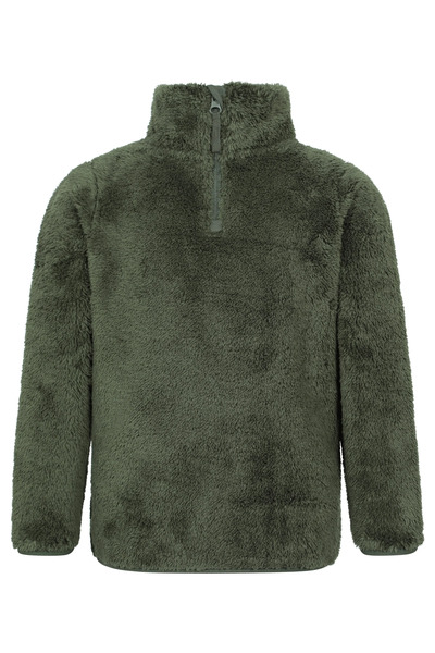  Mountain Warehouse Teddy Kids Half Zip Fleece   Green 
