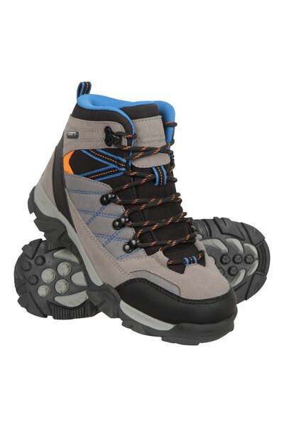  Mountain Warehouse Trail Kids Waterproof Walking Boots   Grey 