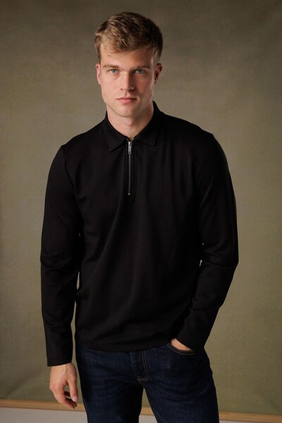  Nines Mens 1/4 Zip Fleece Jumper With Smart Collar 