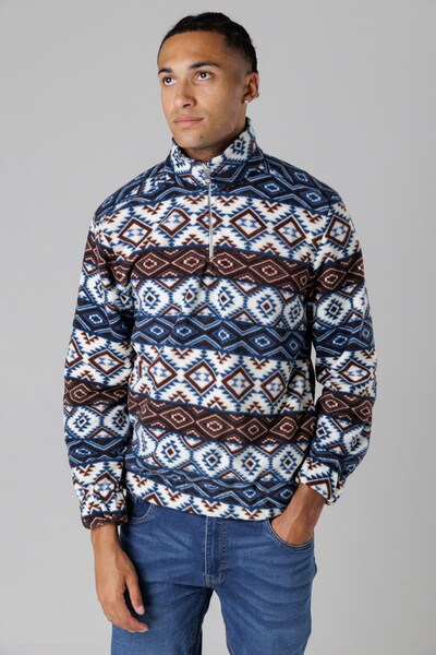  Nordam Mens Quarter Zip Funnel Neck Polar Fleece 