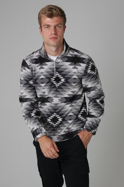  Nordam Mens Quarter Zip Funnel Neck Polar Fleece 