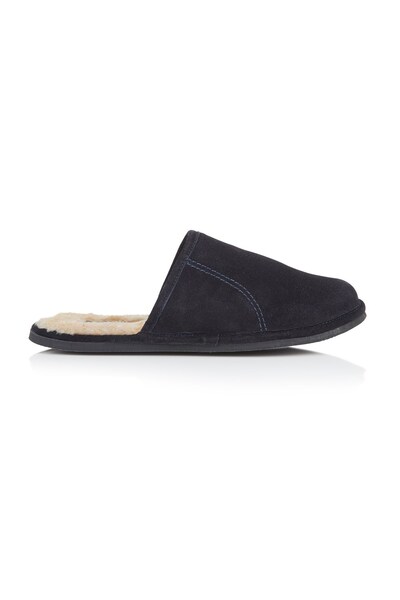  Northwest Territory Edward Mens Leather Fleece Mule Slippers 