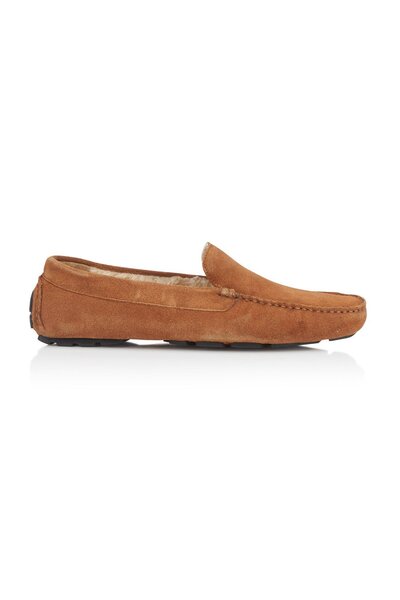  Northwest Territory Lawrence Mens Leather Fleece Loafer Slippers 