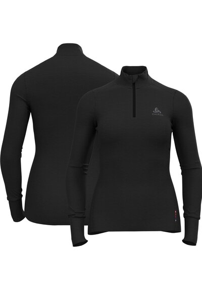  Odlo Merino Wool Womens 260 L/s Half Zip Base Layer 