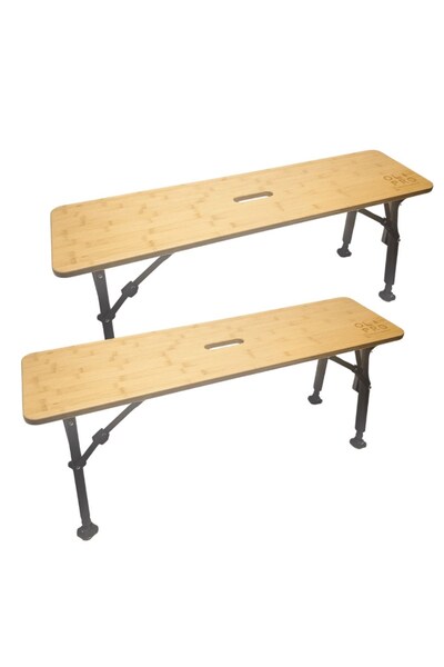  Olpro Folding Bamboo Bench Set Of Two 