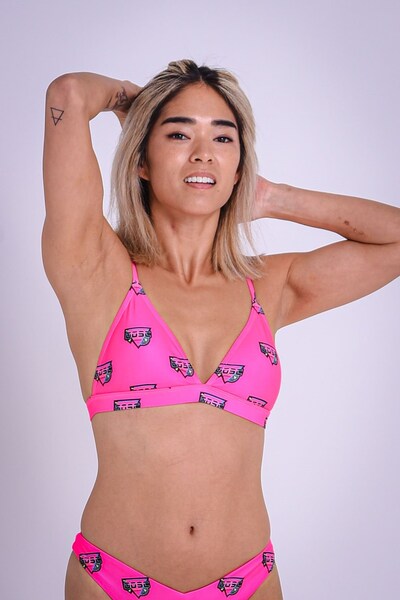  Oosc Baewatch Womens Boost 'em Up Bikini Top 