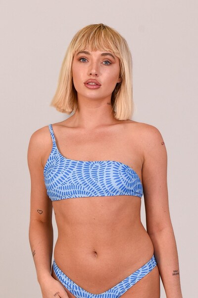  Oosc Moroccan Dream Womens Cold Shoulder Bikini Top 