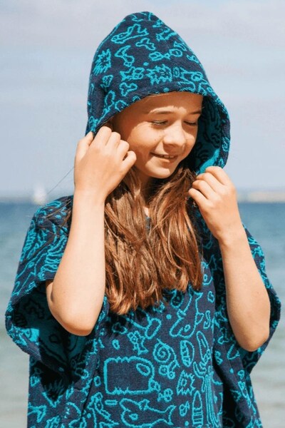  Rapanui Kids Surf Beach Poncho Towel 