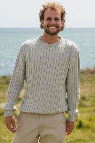  Rapanui Men's Cable Knit Jumper 